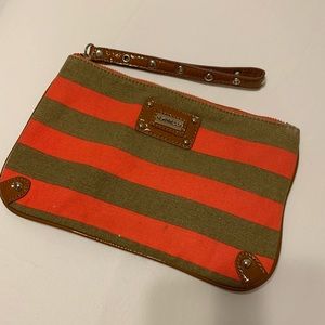Striped Express wristlet